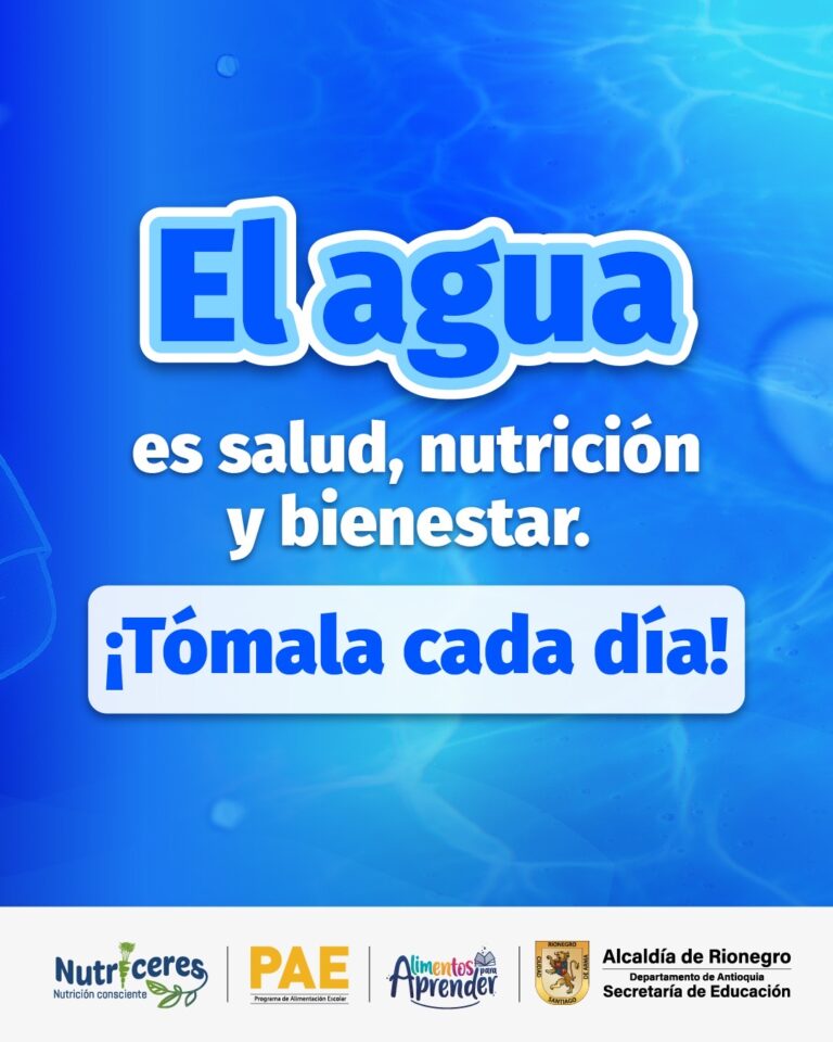 Hidratarse es más que tomar agua: es cuidar la vida.